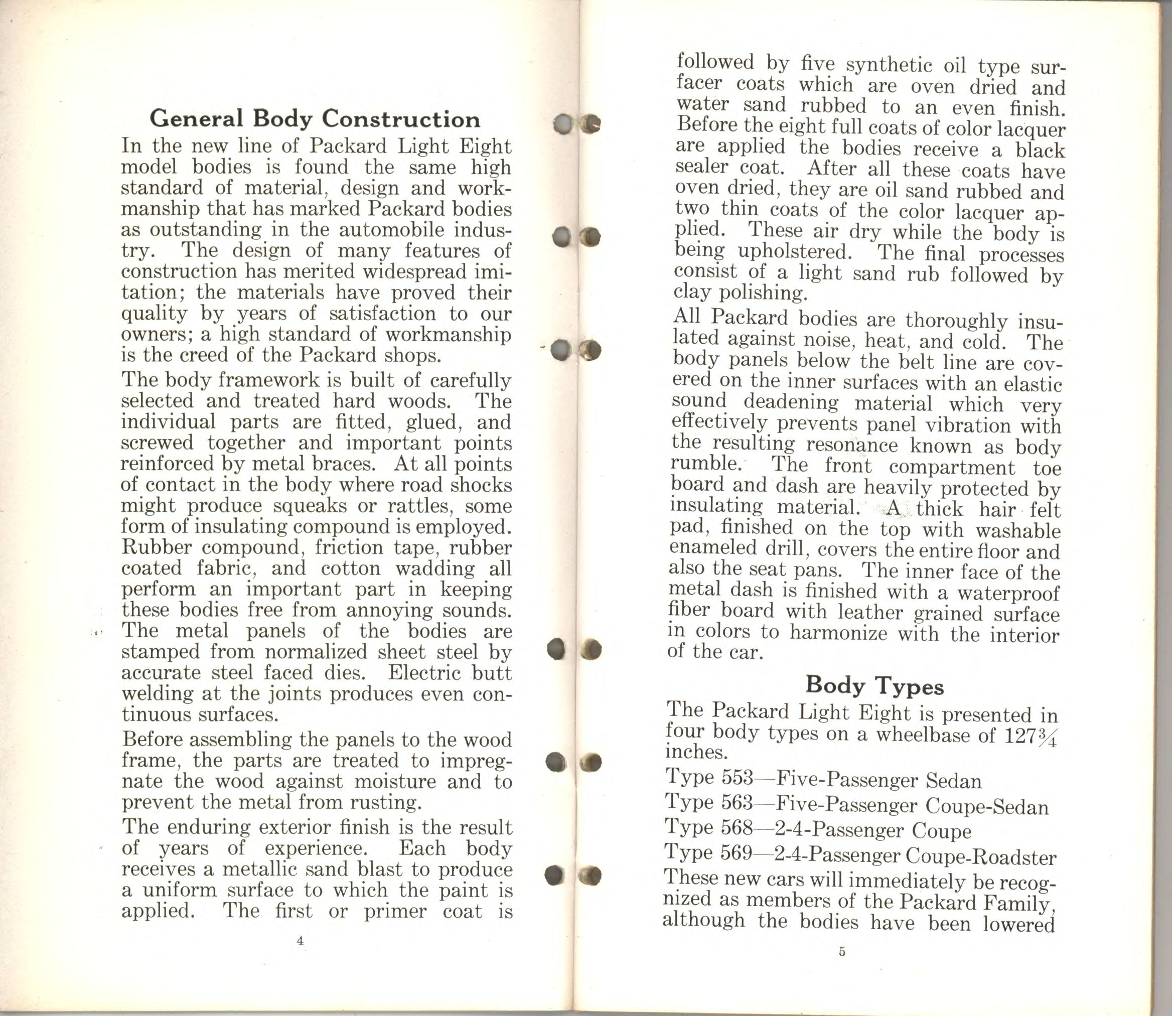 1932 Packard Light Eight Data Book Page 3